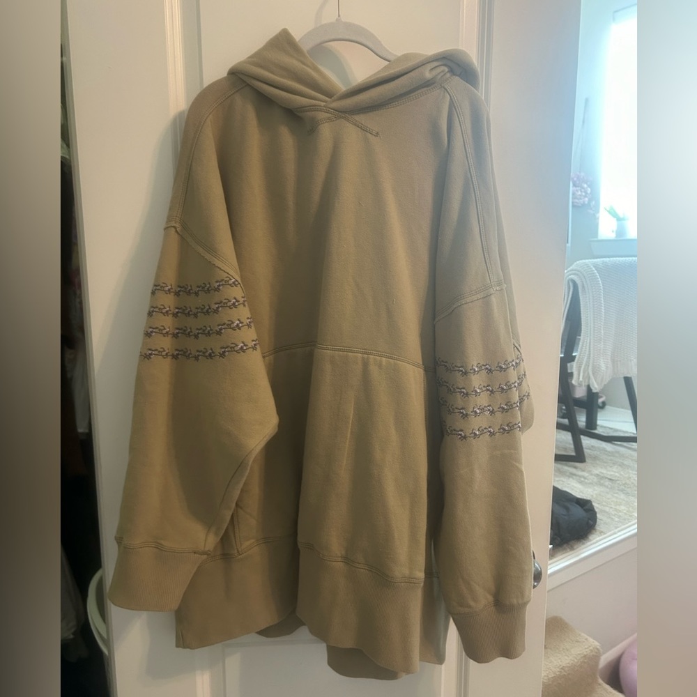 FREE PEOPLE: At my best embroidered hoodie